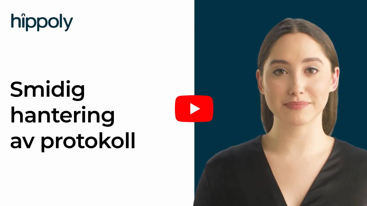 Hantera protokoll video